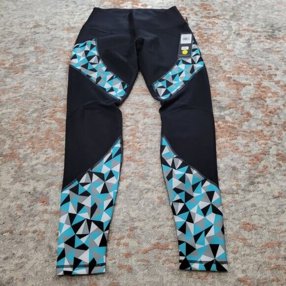 Karma‎ Printed Danica Tights in GTM Turquoise - Size Large - Picture 2 of 9